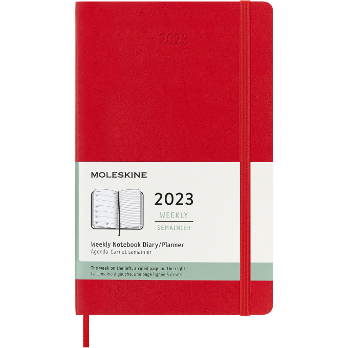 Еженедельник MOLESKINE CLASSIC SOFT WKNT LARGE (красный) DSF212WN3